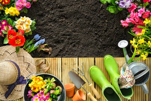 Spring garden cleanup in Purley